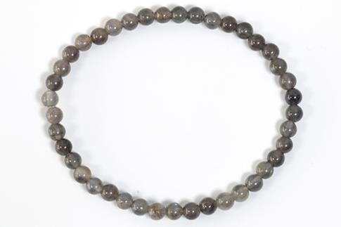 COLLARES, PULSERAS, PENDIENTES Y ANILLOS | PULSERA ELASTICA BOLA 4MM LABRADORITA