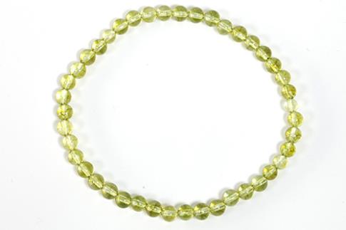 COLLARES, PULSERAS, PENDIENTES Y ANILLOS | PULSERA ELASTICA BOLA 4MM OLIVINUM