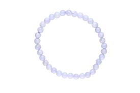 COLLARES, PULSERAS, PENDIENTES Y ANILLOS | PULSERA ELASTICA CALCEDONIA BOLA DE 4 MM. MODELO PEQUEO