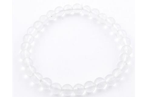 COMODIN | PULSERA ELASTICA CUARZO BLANCO 4MM