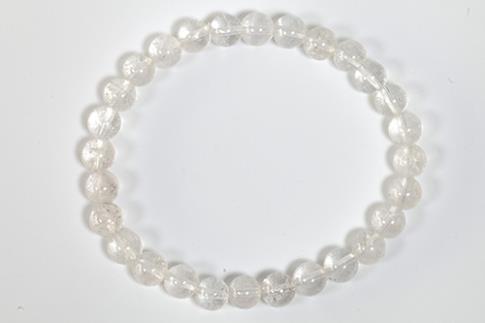 COLLARES, PULSERAS, PENDIENTES Y ANILLOS | PULSERA ELASTICA CUARZO CRISTAL CALIDAD EXTRA BOLA 6MM