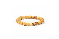 PULSERA ELASTICA DE PALO SANTO NATURAL BOLA 6MM