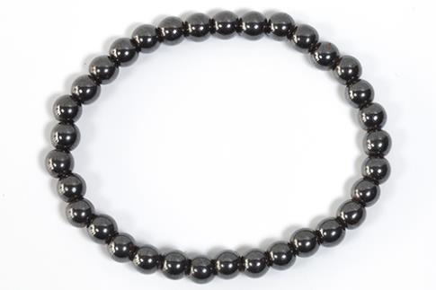 COLLARES, PULSERAS, PENDIENTES Y ANILLOS | PULSERA ELASTICA HEMATITE BOLA 6MM