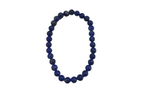 COLLARES, PULSERAS, PENDIENTES Y ANILLOS | PULSERA ELASTICA LAPISLAZULI NATURAL BOLA 6MM