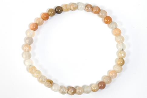 COLLARES, PULSERAS, PENDIENTES Y ANILLOS | PULSERA ELASTICA PIEDRA SOL BOLA 4MM