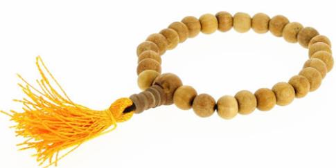 MALAS, ROSARIOS TIBETANOS | PULSERA MALA MADERA CLARA PERFUMADA