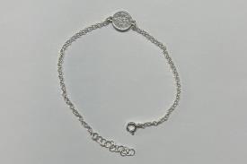 PULSERAS | PULSERA PLATA CON TETRAGRAMATON GRABADO 1CM