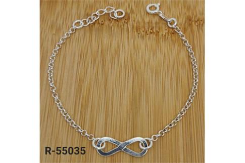 COMODIN | PULSERA PLATA INFINITO 16+3 CM.