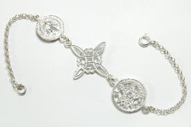 PULSERAS | PULSERA PLATA TRIPLE PROTECCION