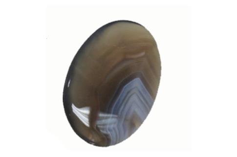 COMODIN | RODADO PLANO PULIDO DE AGATA GRIS (40X30mm)