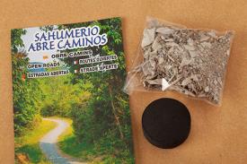 HIERBAS SANTERIA | SAHUMERIO ABRE CAMINOS MEZCLA ESPECIAL CON CARBON
