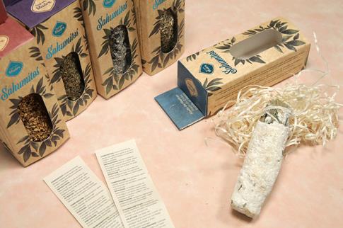 INCIENSOS SAGRADA MADRE | SAHUMITO DE ROMERO EN CAJA INDIVIDUAL (Conexin y proteccin)