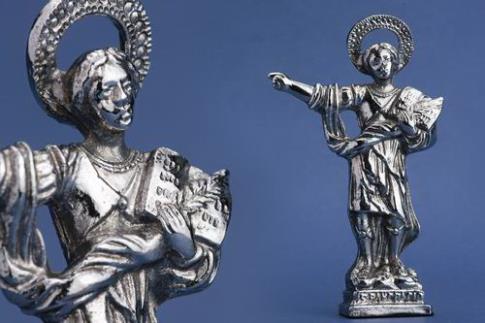 FIGURAS CRISTIANAS | SAN PANCRACIO METAL 8 CM.