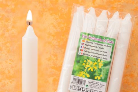 VELAS Y VELONES PERFUMADOS | (SER BAJA) VELA PERFUMADA DE RUDA 17x2 cm.