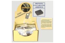 PENDULOS Y VARILLAS RADIESTESIA | SHUNGITA PARA EL MOVIL (MINERAL CARB�N ORG�NICO 1 CARA ADHESIVA)