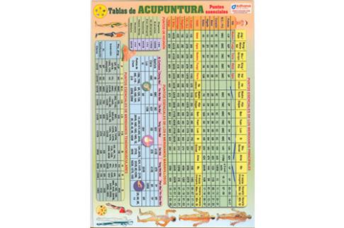 POSTALES Y POSTERS | TABLAS DE ACUPUNTURA (Lmina doble cara)