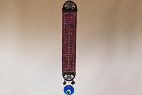 AMULETOS Y TALISMANES | TAPIZ 35 CMS CON OJO TURCO CRISTAL
