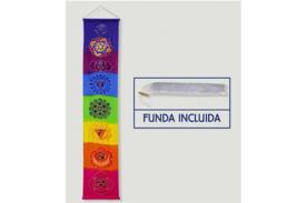 BIOMBOS, MUEBLES, JARRONES, CUADROS Y TAPETES | TAPIZ DE ALGODON CHAKRA ARCOIRIS 33X172 CM