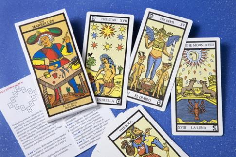 TAROTS Y OTRAS CARTAS | TAROT 22 ARCANOS MAYORES TAROT MARSELLA 17 CM