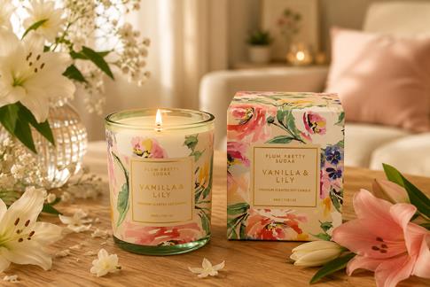 EDICION LIMITADA | VELA AROMATICA VAINILLA Y LIRIO