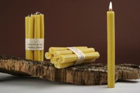 VELAS ARTESANAS | VELA DE CERA VIRGEN 21X2.2 CM.