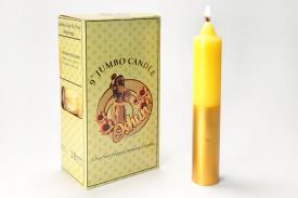 VELONES ESPECIALES | VELA JUMBO AMARILLA/DORADA