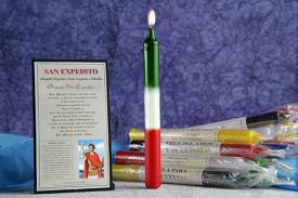 VELAS ORACION | VELA ORACION SAN EXPEDITO HECHA A MANO. 8 HORAS DURACIN (Para agilizar trmites econmicos)