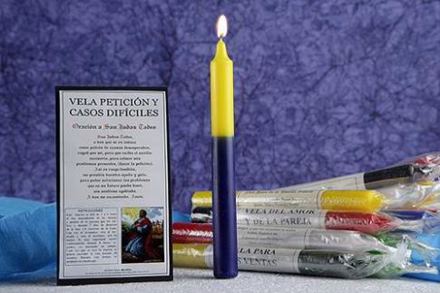 VELAS ORACION | VELA ORACION S.JUDAS TADEO PETICIONES HECHA A MANO. 8 HORAS DURACIN (Para solucionar situaciones difciles)