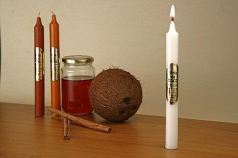 VELAS Y VELONES PERFUMADOS | VELA PERFUMANTE DE COCO, 20x2 CMS