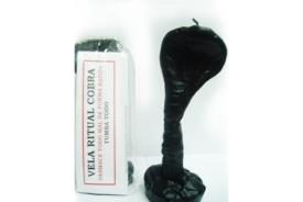 FIGURAS DE CERA | VELA RITUAL COBRA NEGRA CON INSTRUCCIONES