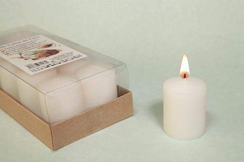 COMODIN | VELA VOTIVA PERFUMADA COCO 4x5 CM.