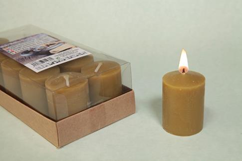 VELAS Y VELONES PERFUMADOS | VELA VOTIVA PERFUMADA PALO SANTO 4x5 CM.