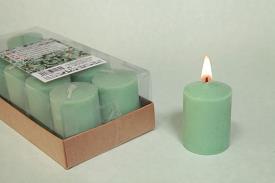 VELAS Y VELONES PERFUMADOS | VELA VOTIVA PERFUMADA PINO 3.5 X 5 CM.