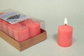 VELAS Y VELONES PERFUMADOS | VELA VOTIVA PERFUMADA SANGRE DE DRAGO 4x5 CM.