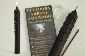 VELAS VELADORA | VELADORA ARRASA CON TODO (Para arrasar todo tipo de negatividad y magias negras)