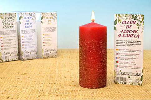 VELONES HERBOREOS ESPECIALES | VELON DE AZUCAR Y CANELA (Para potenciar el amor y la pasin)