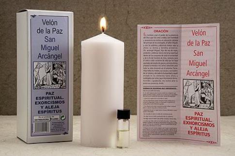 VELONES ESPECIALES | VELON DE LA PAZ SAN MIGUEL ARCANGEL ESPECIAL (Para alejar espritus y protegerse contra enemigos)