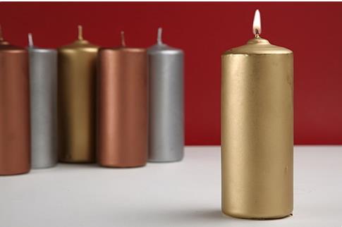 VELAS BASICAS | VELON DORADO 15 x 5,5 cm.