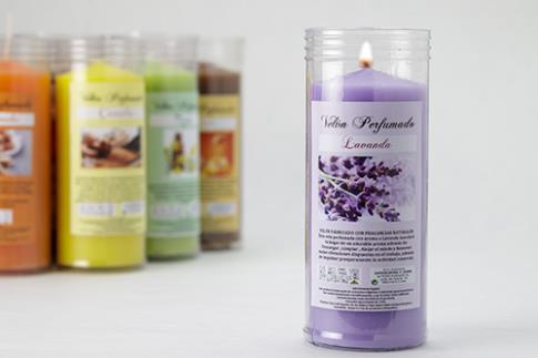 VELAS Y VELONES PERFUMADOS | VELON PERFUMADO DE LAVANDA 13X6 cm
