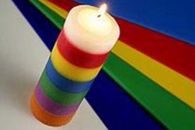 VELAS BASICAS | VELON SIETE COLORES 15 x 5,5 cm.