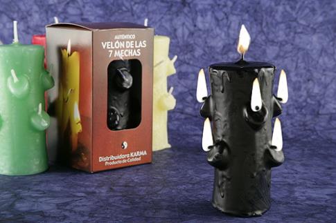 VELONES ESPECIALES | VELON SIETE MECHAS (TUMBA TRABAJOS) NEGRO