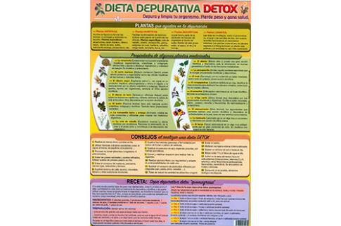 POSTALES Y POSTERS | DIETA DEPURATIVA DETOX (Lámina doble cara)