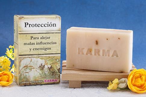 JABONES ARTESANOS KARMA | JABON PROTECCION 100gr. (Para protegerse contra malas energías y enemigos)