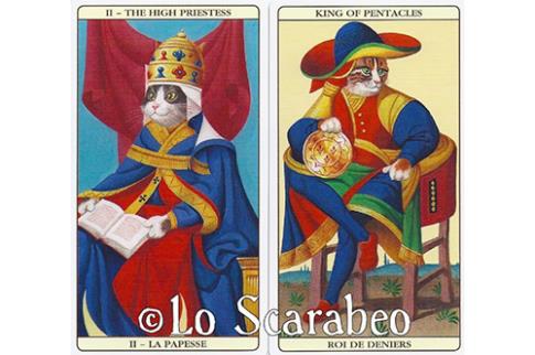 TAROTS LO SCARABEO | MARSEILLE CAT TAROT - TAROT de MARSELLA GATOS (multilengua)