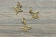 COLGANTE PLATA NUDO DE BRUJAS MINI DORADO 1CM COLGANTE PLATA NUDO DE BRUJAS MINI DORADO 1CM