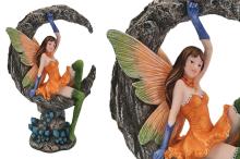 FIGURA RESINA HADA SOBRE LUNA 17,50x9,50x27CM FIGURA RESINA HADA SOBRE LUNA 17,50x9,50x27CM