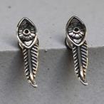 PENDIENTES ACERO OJO CON PLUMA