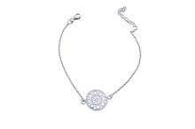 TOBILLERA PLATA SIMBOLO MANDALA 22+3 CM. TOBILLERA PLATA SIMBOLO MANDALA 22+3 CM.